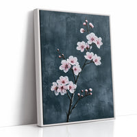 Realist Blossoms on Slate Grey