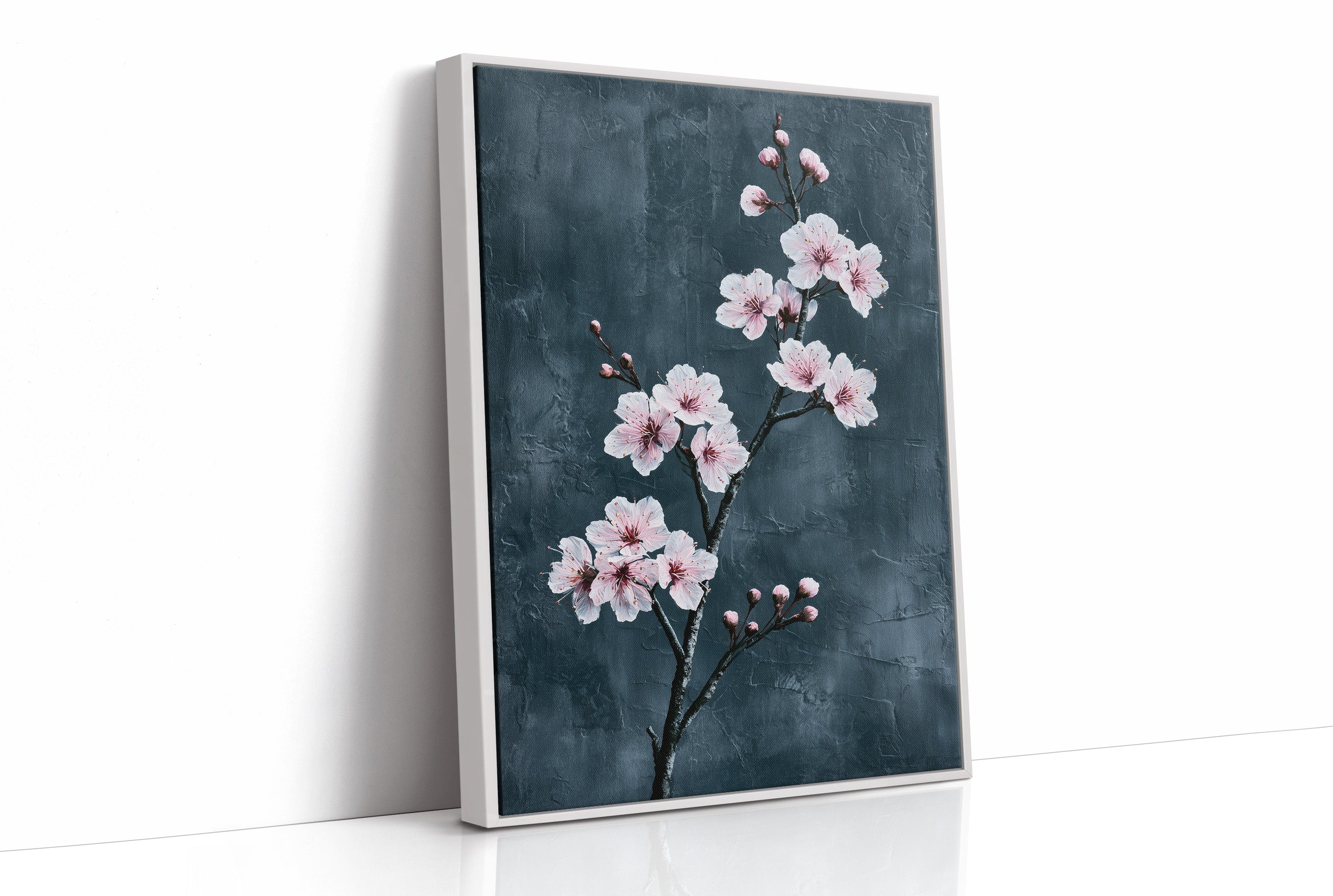 Realist Blossoms on Slate Grey
