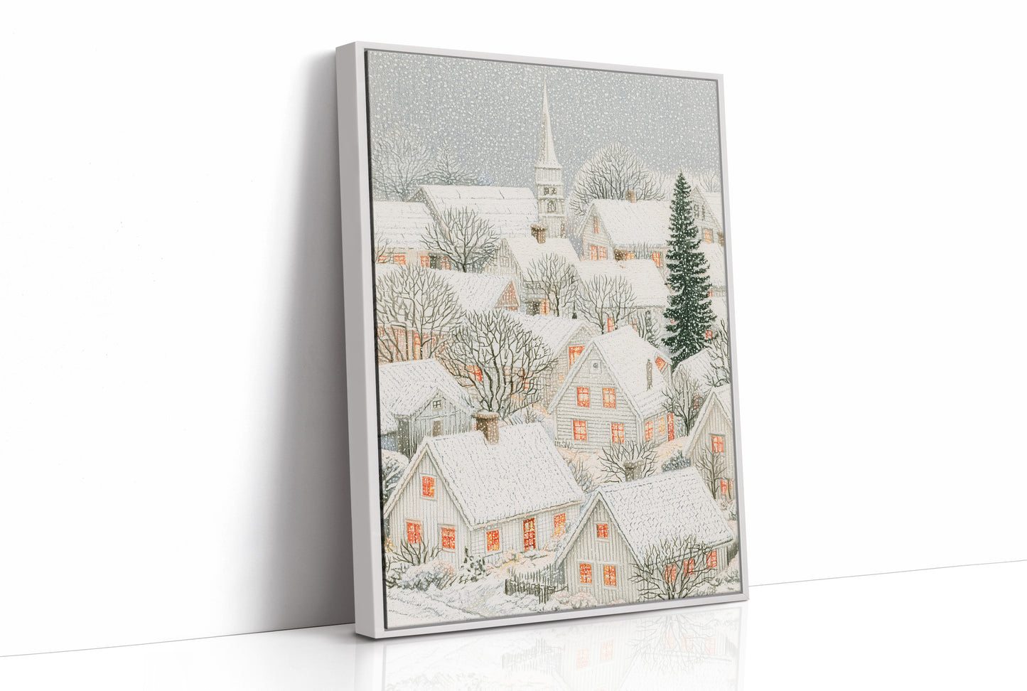 Snowfall Over the Steeple