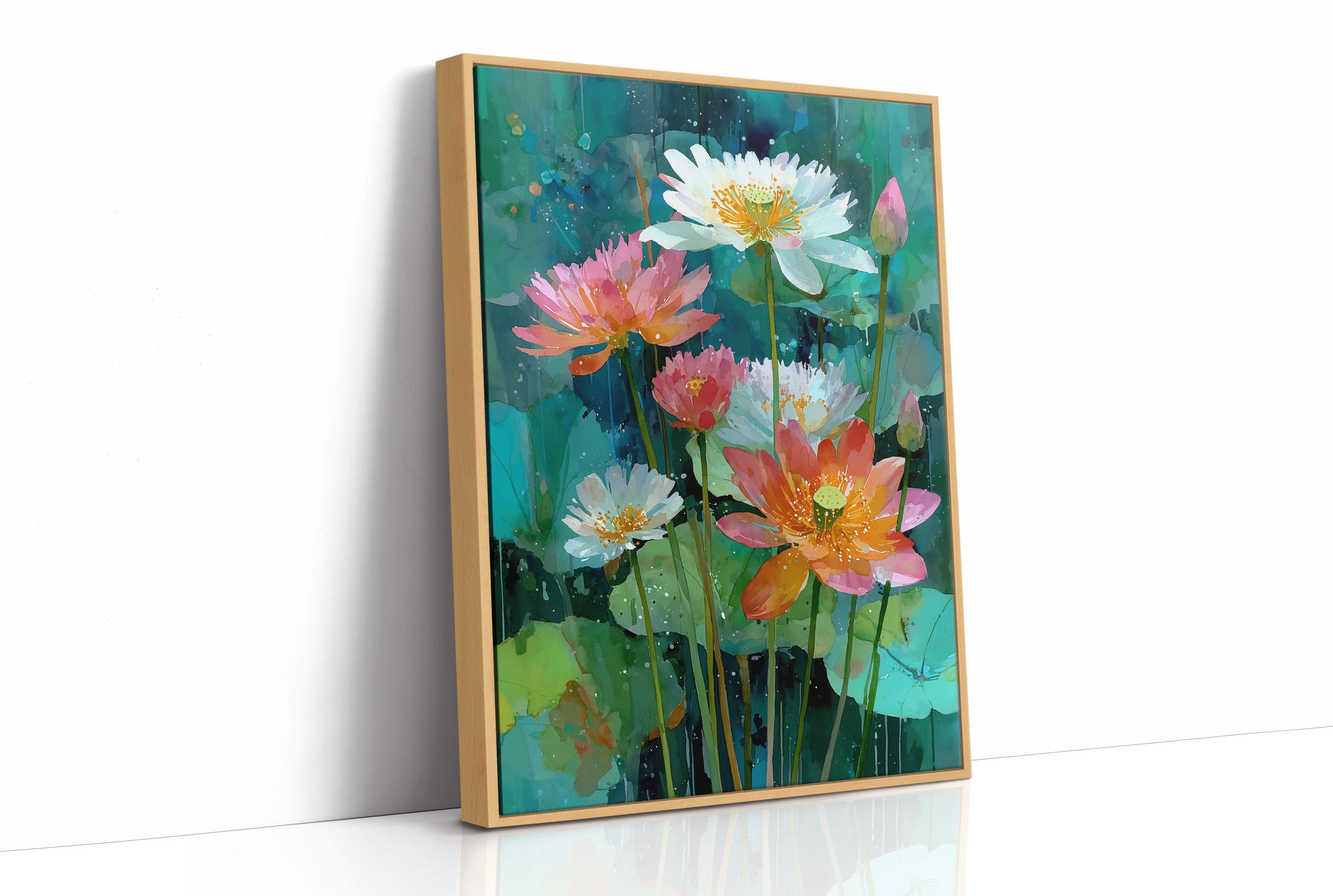 Lotus Flowers After the Rain