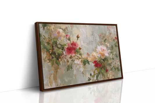 Petals Paint the Silent Wall
