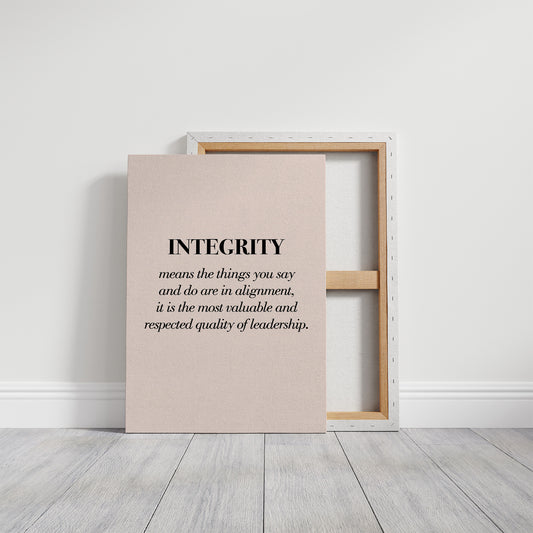 Integrity Alignment Leadership Quote