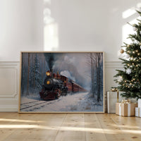 Steam Rises Through Winter's Quiet Forest