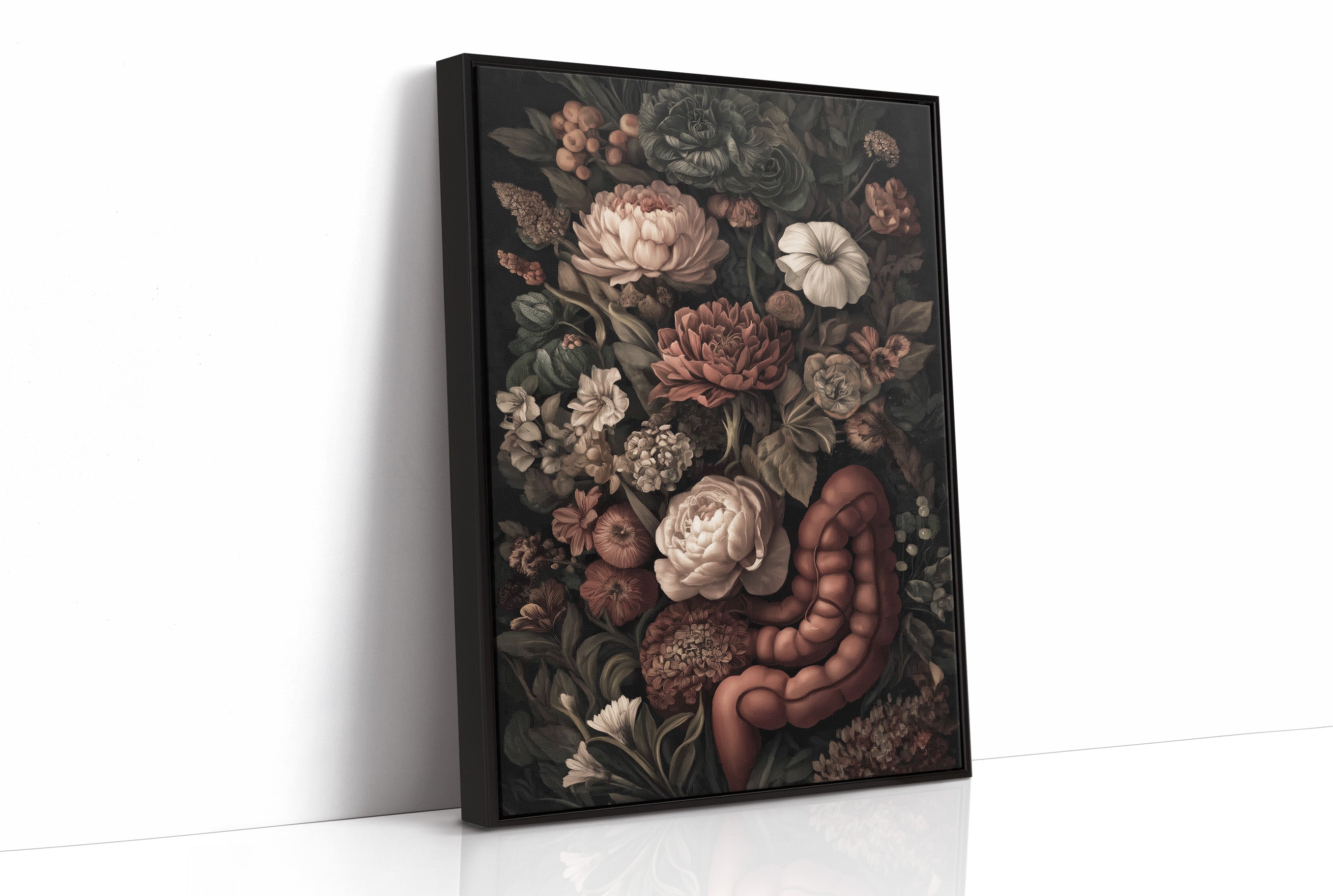 Velvet Blooms Against Midnight Walls