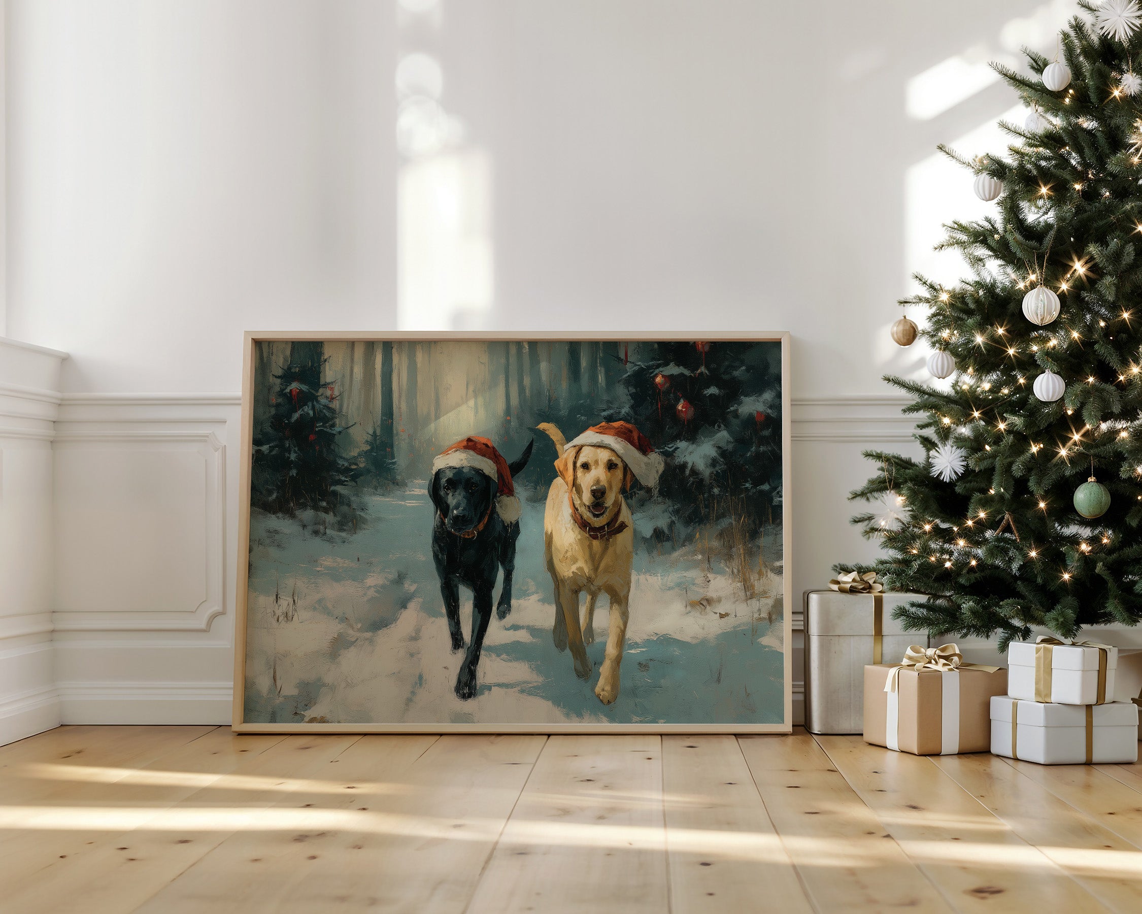 Winter Companions Share Forest Adventures