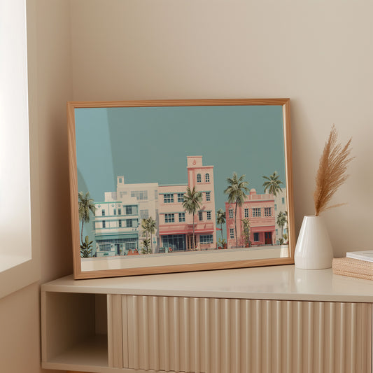 Pastel Dreams Along Ocean Drive