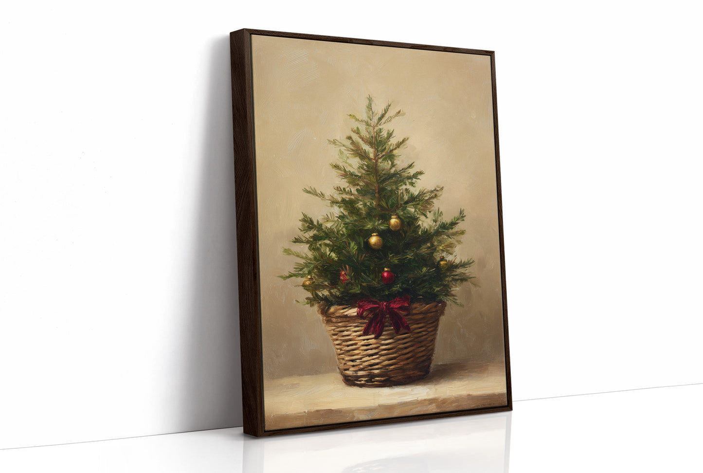 Evergreen Simplicity Against Dark Walls