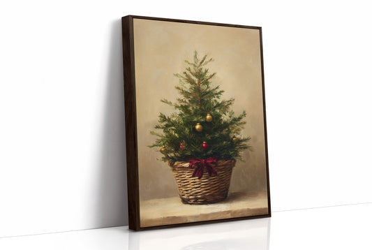 Evergreen Simplicity Against Dark Walls