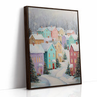 Pastel Houses Share Winter Stories
