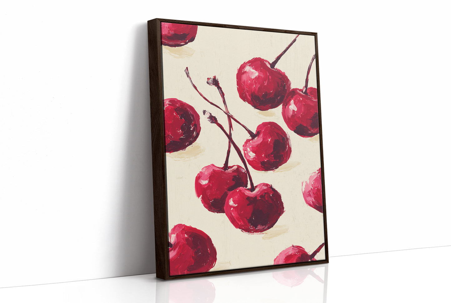 Crimson Harvest: Cherries in Bold Brushstrokes