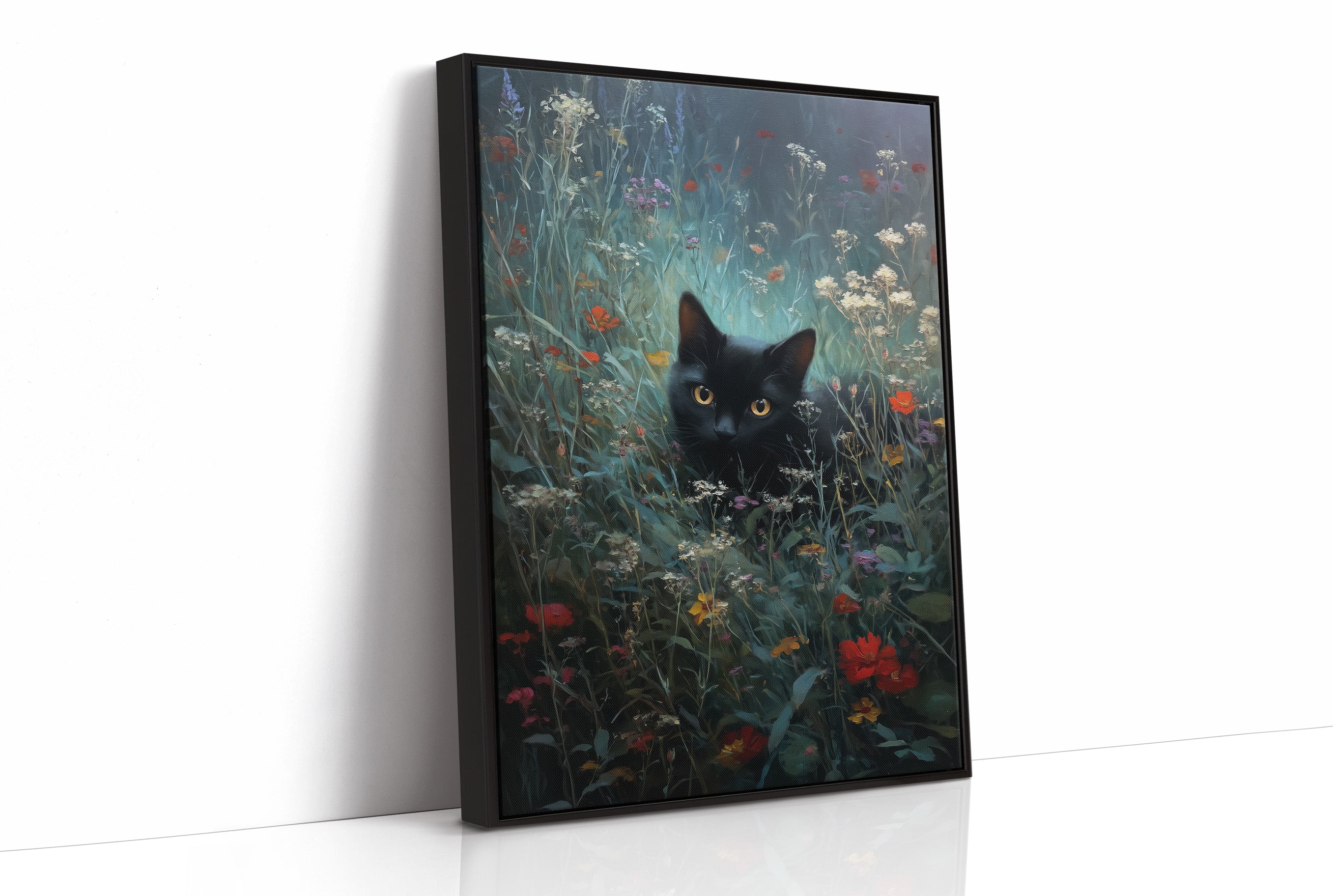 Midnight Prowls Among Wildflowers