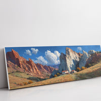 Valley Home Beneath Stone Giants