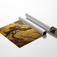 Pine Bends Toward Midnight's Gold