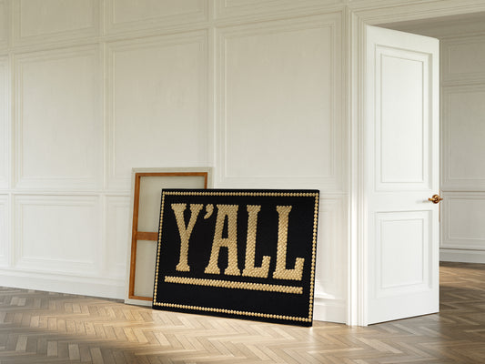 Y’ALL Western Beaded Sign