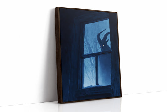 Midnight Visitor At Winter's Window