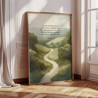 Guided Morning Path Psalm 143:8 Art Print