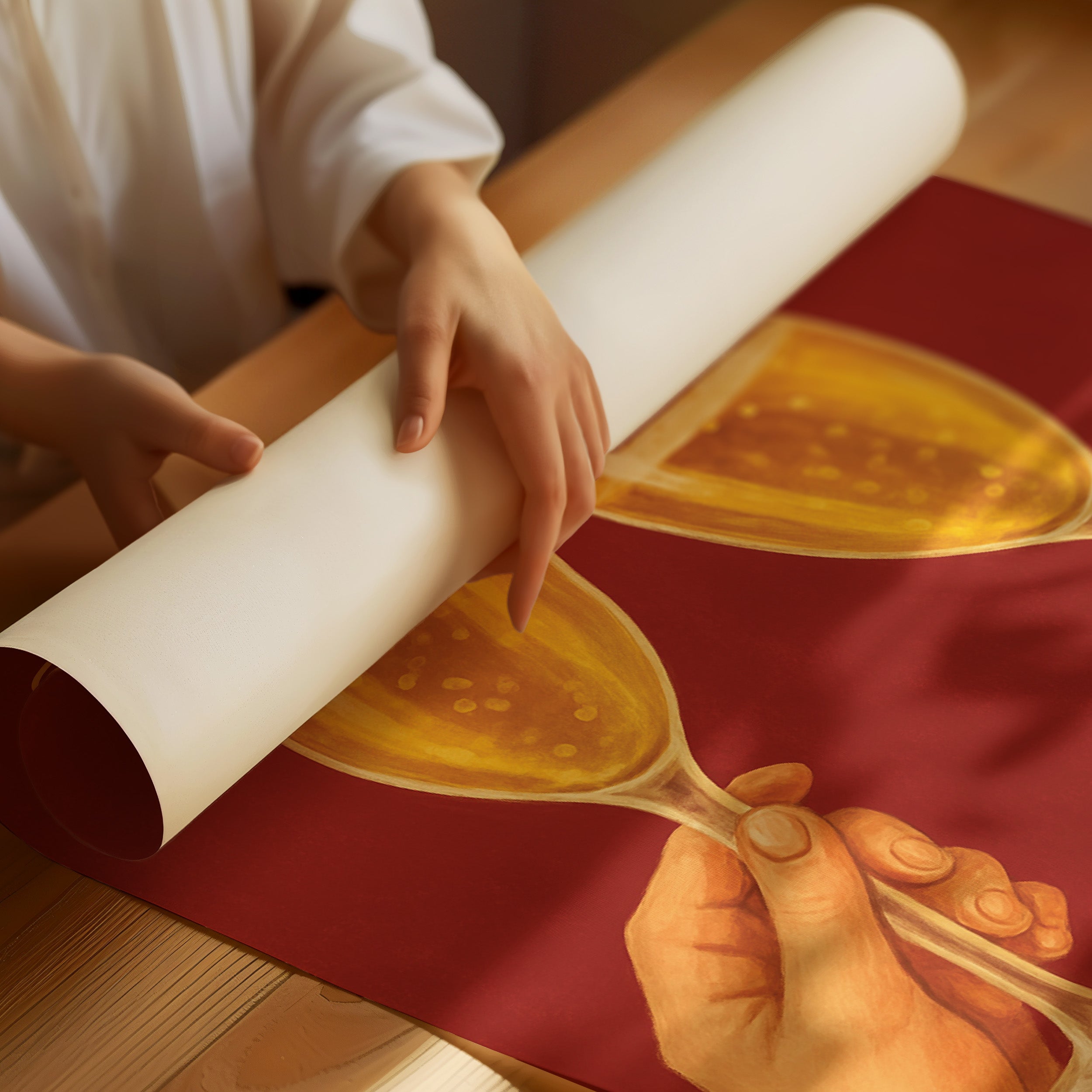 Crimson Toast To Simple Joys