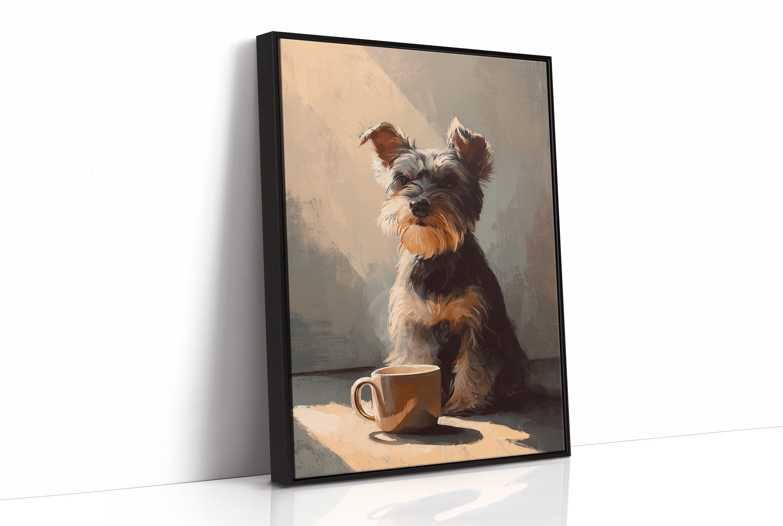 Morning Ritual With Furry Companion