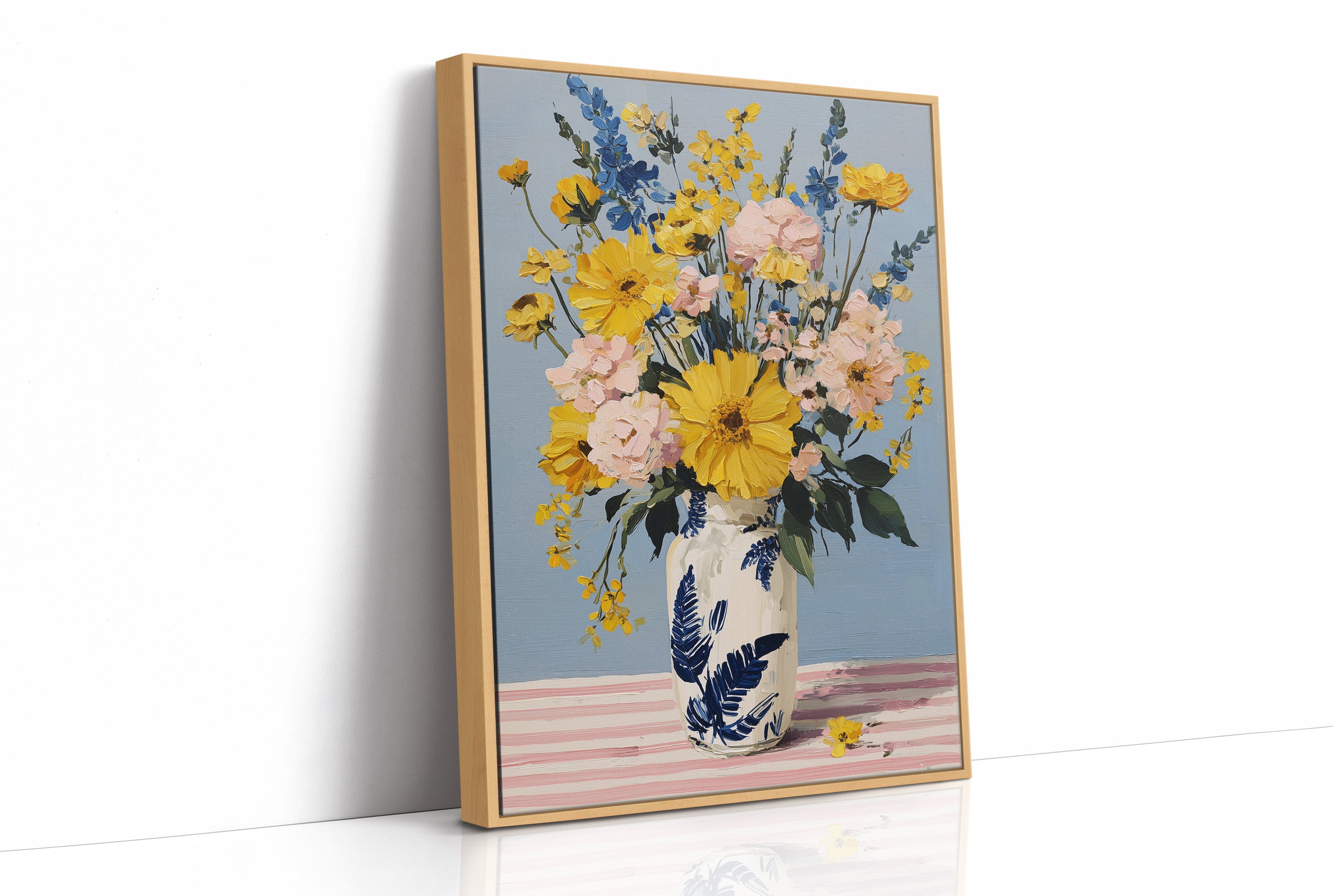 Tuesday Flowers in the Blue Vase