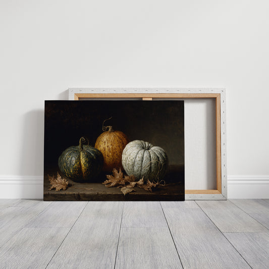 Autumn Gourds Dance With Maple
