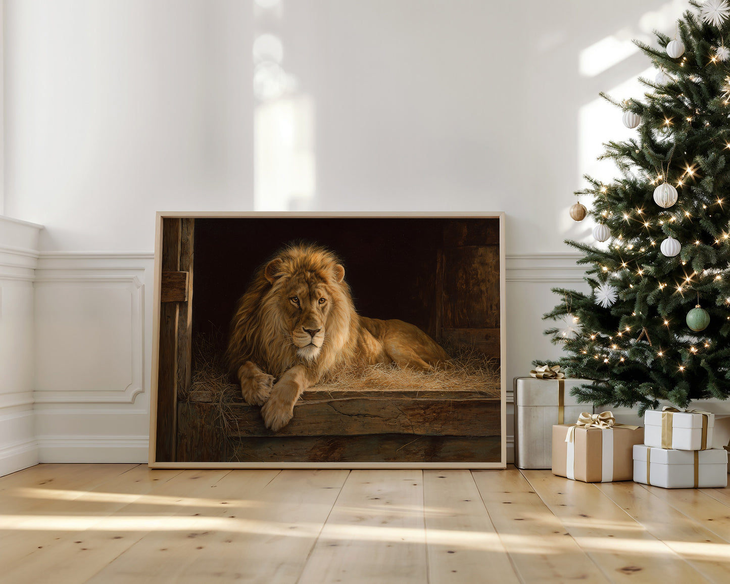 Noble Beast Rests In Golden Light