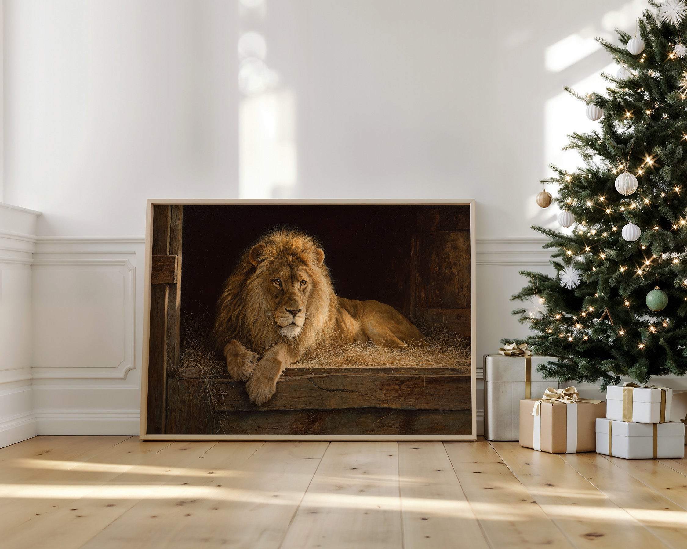 Noble Beast Rests In Golden Light