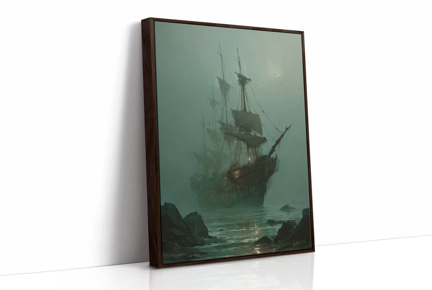 Phantom Vessel In Misty Waters