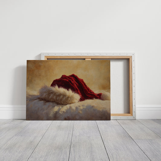 Crimson Velvet Meets Winter Light