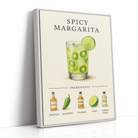 Spicy Margarita Cocktail Recipe Print