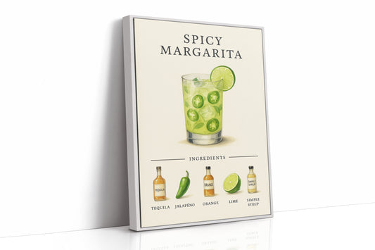 Spicy Margarita Cocktail Recipe Print