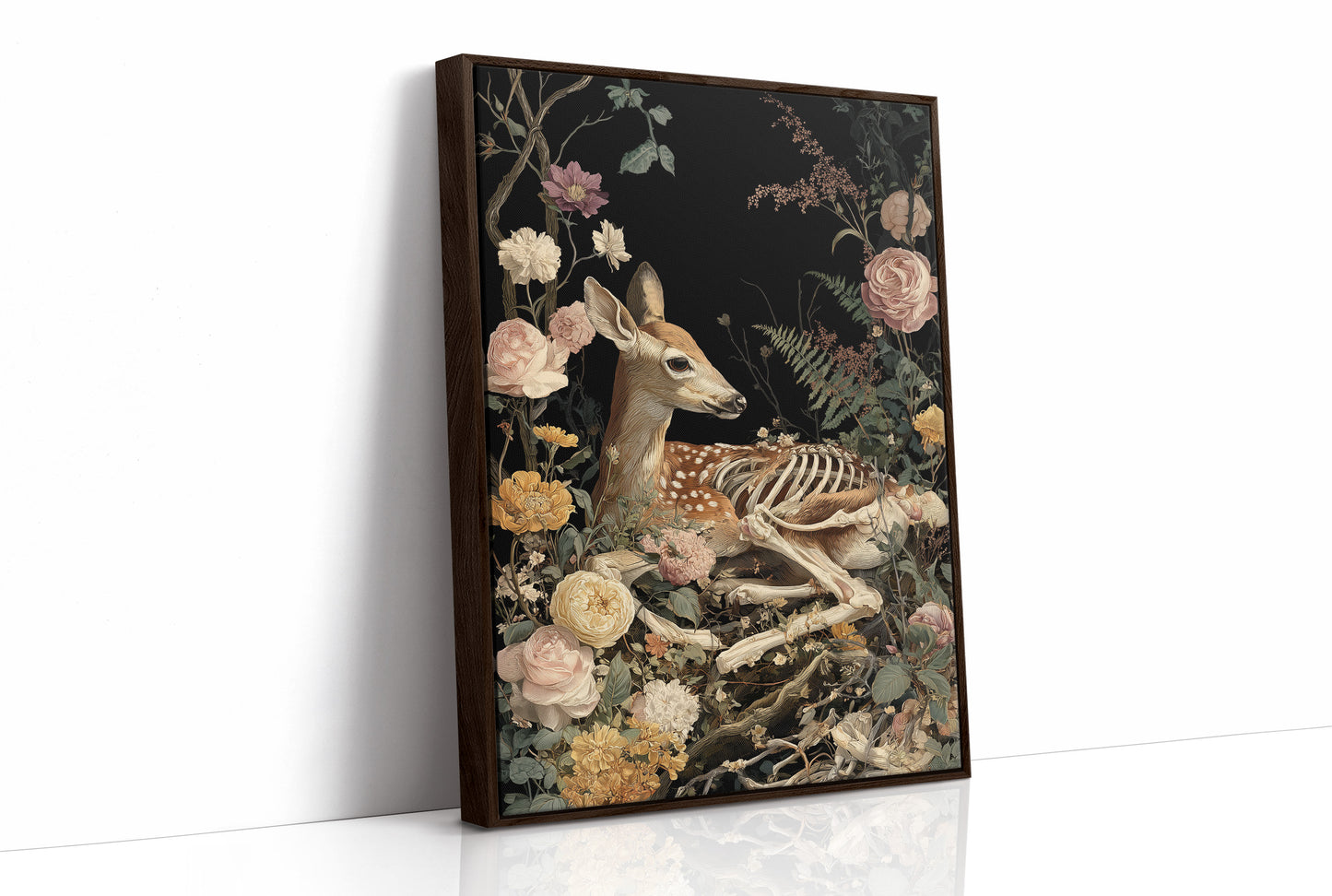 Fawn Bones Among Garden Blooms