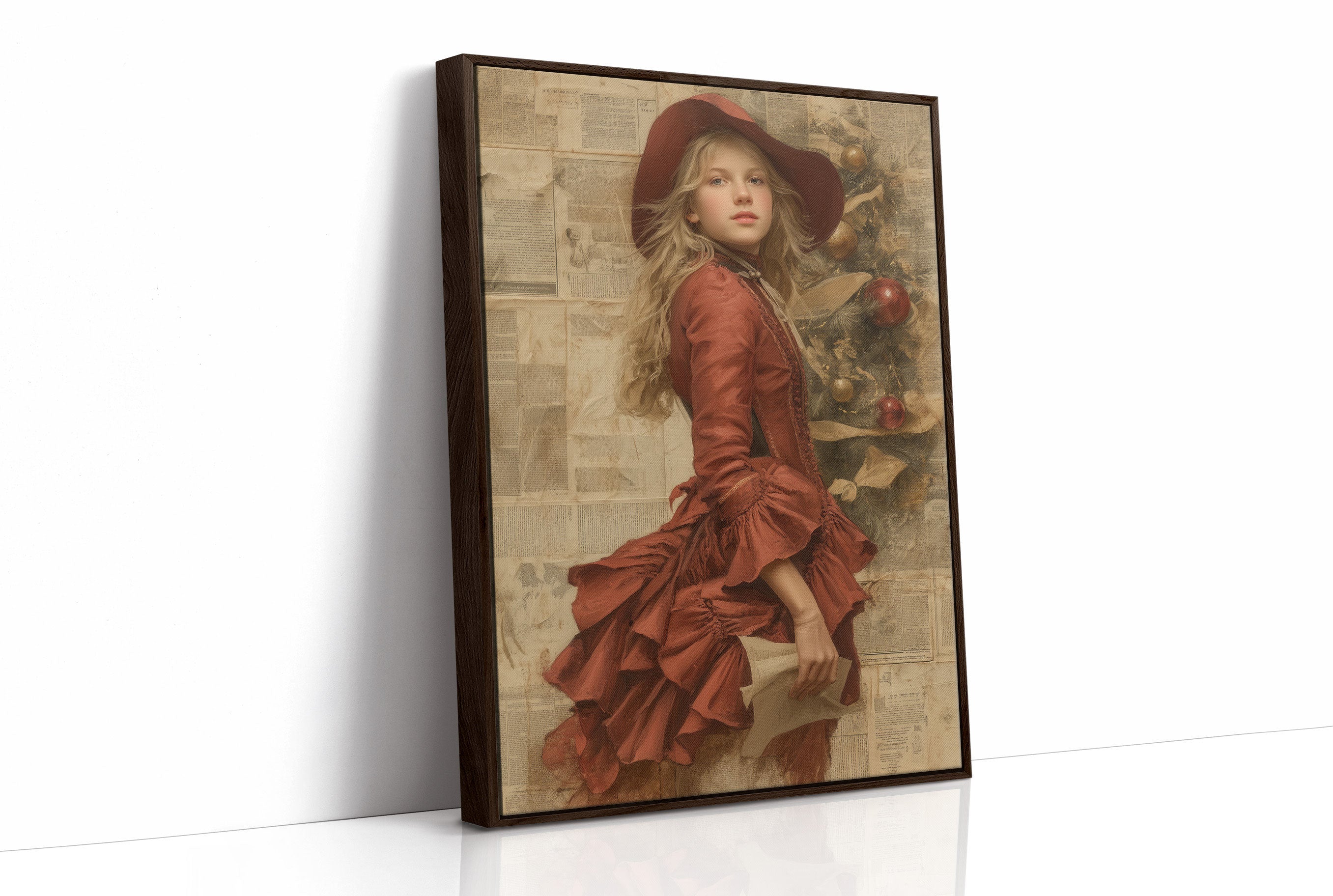 Crimson Tales Meet Winter's Glow