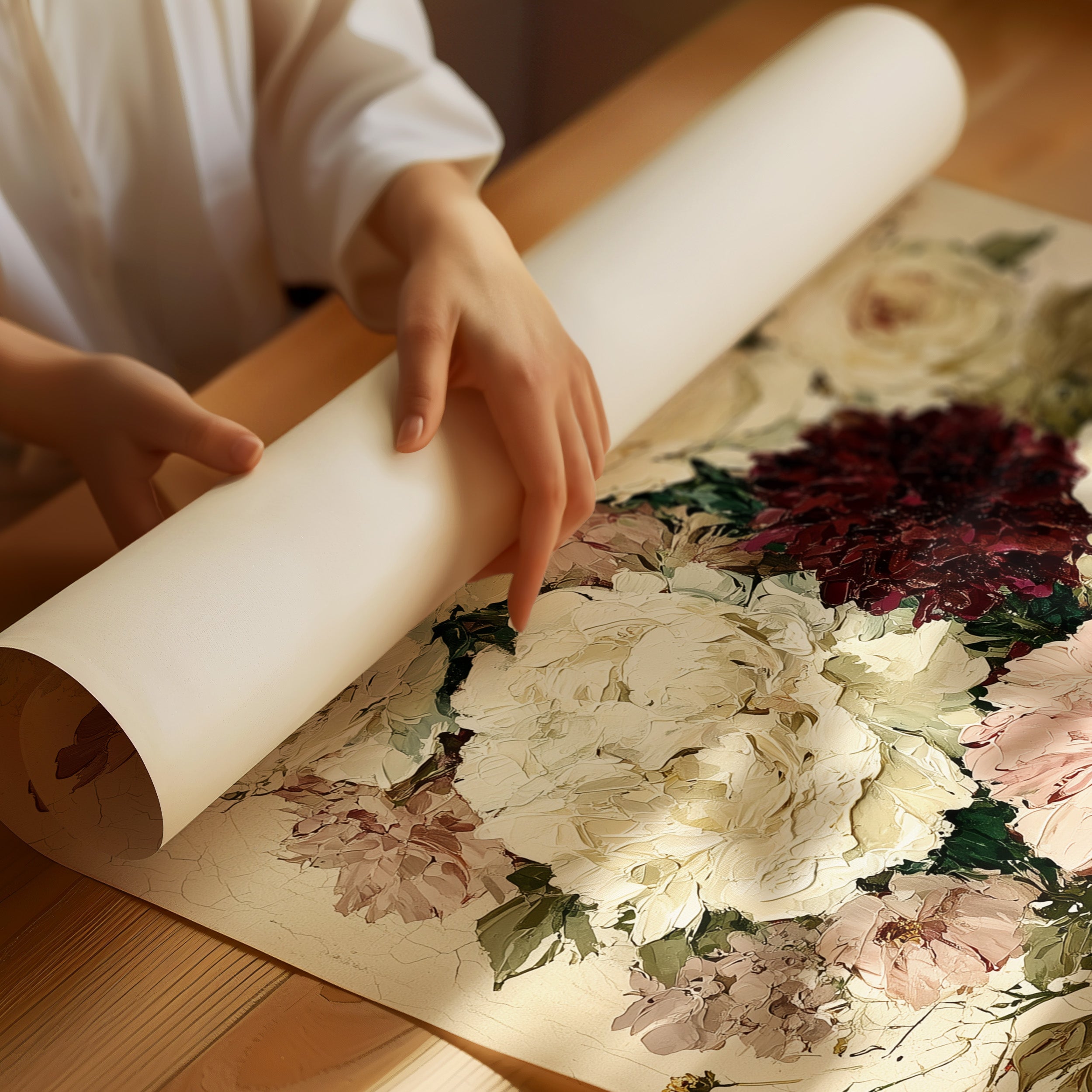 Bouquet in Antique Cream