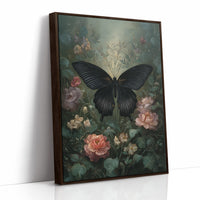 Midnight Blooms Against Dark Walls