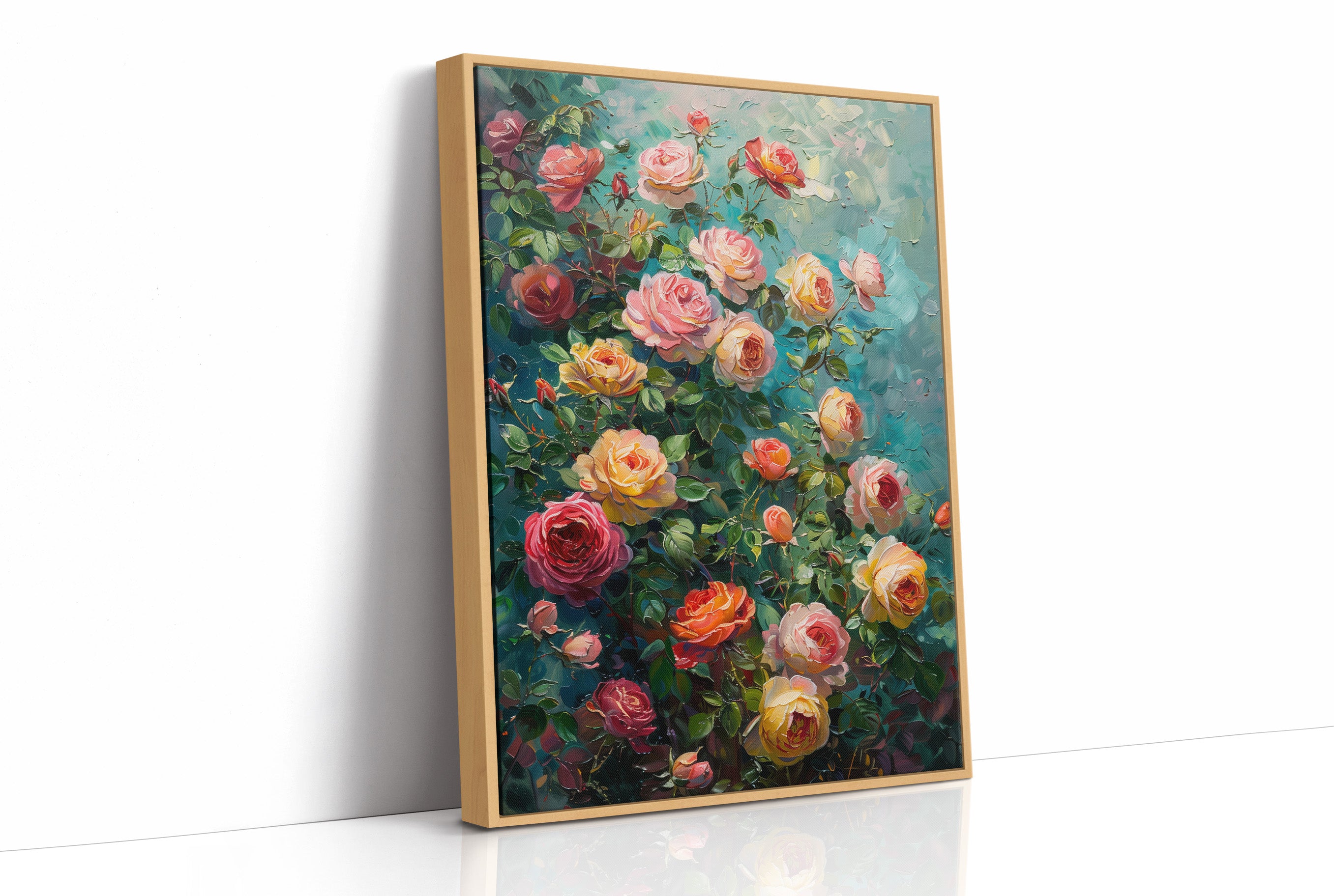 Roses in Full Bloom