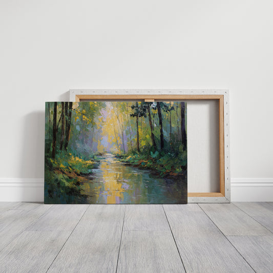Sunlit Stream Carries Golden Dreams