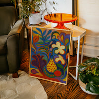 Tropical Garden Sings In Blue