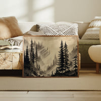 Misty Pines Catch Mountain Light