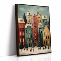 Colorful Houses Share Winter Stories