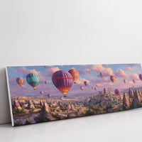 Balloons Rising Over Stone Valleys