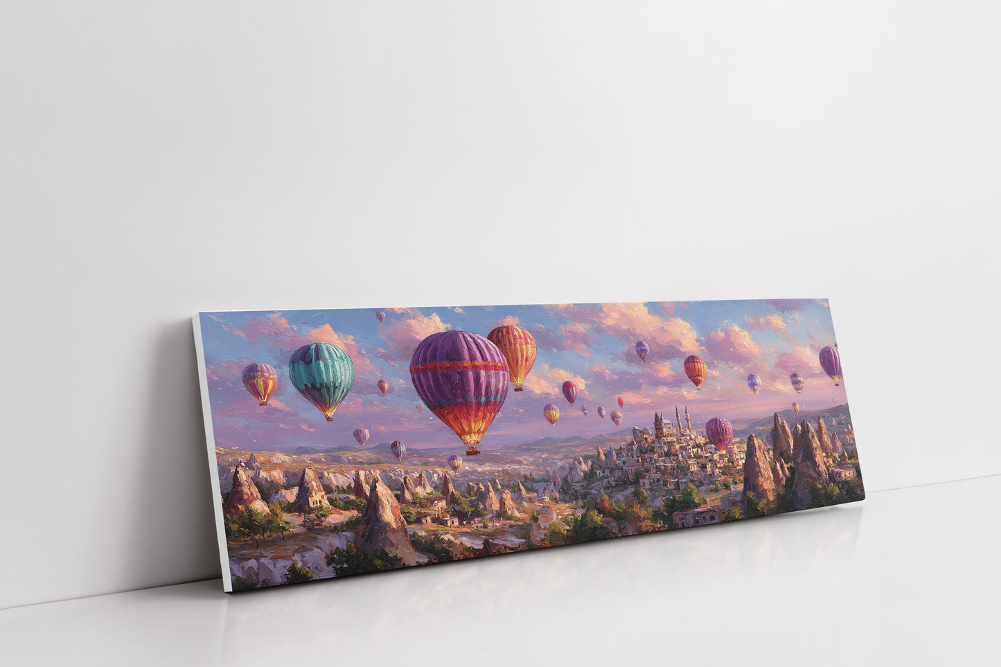 Balloons Rising Over Stone Valleys