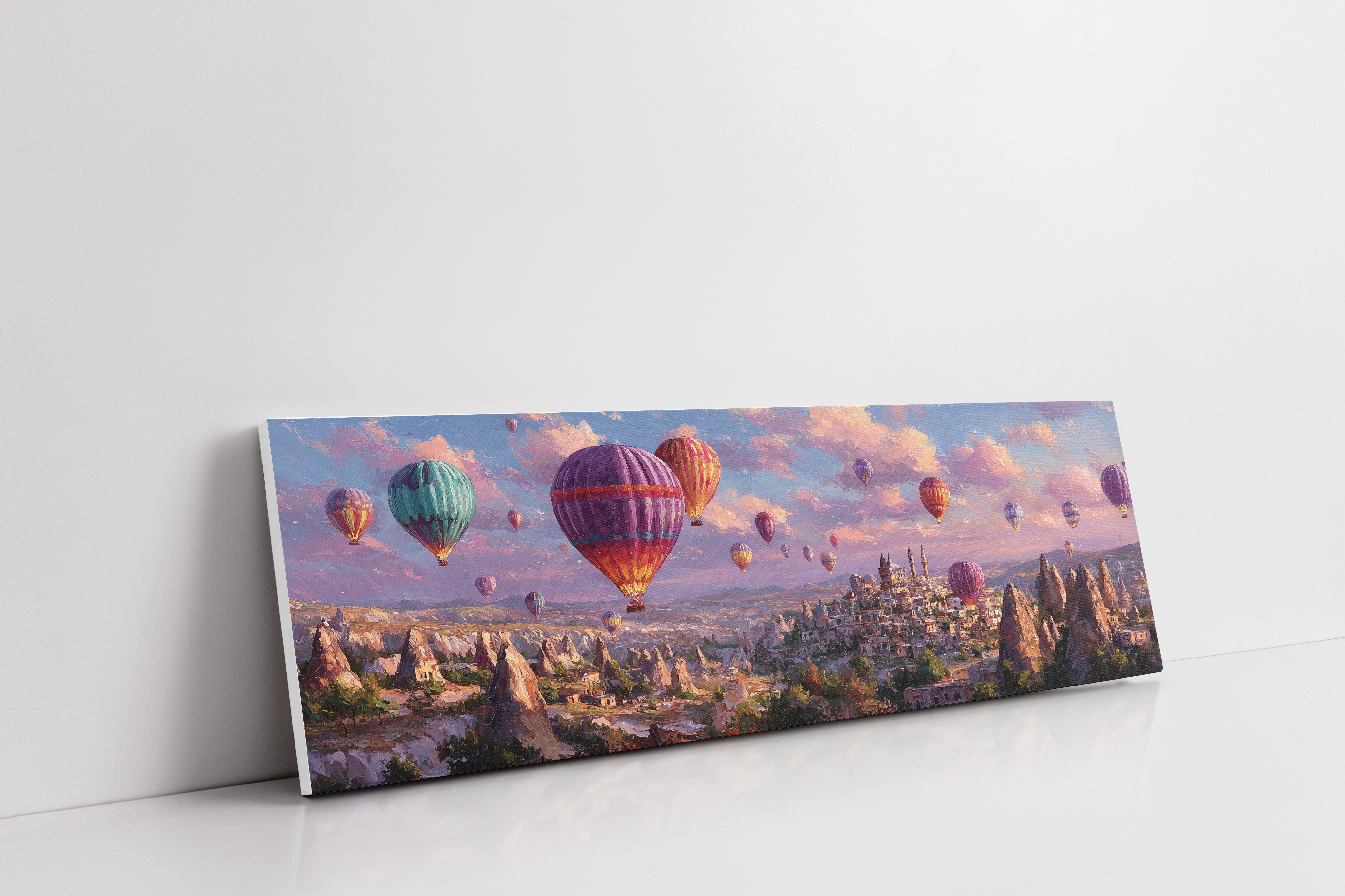 Balloons Rising Over Stone Valleys