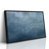 White Wings Across Blue Silence