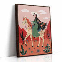 Spotted Horse Rides Through Coral Canyons