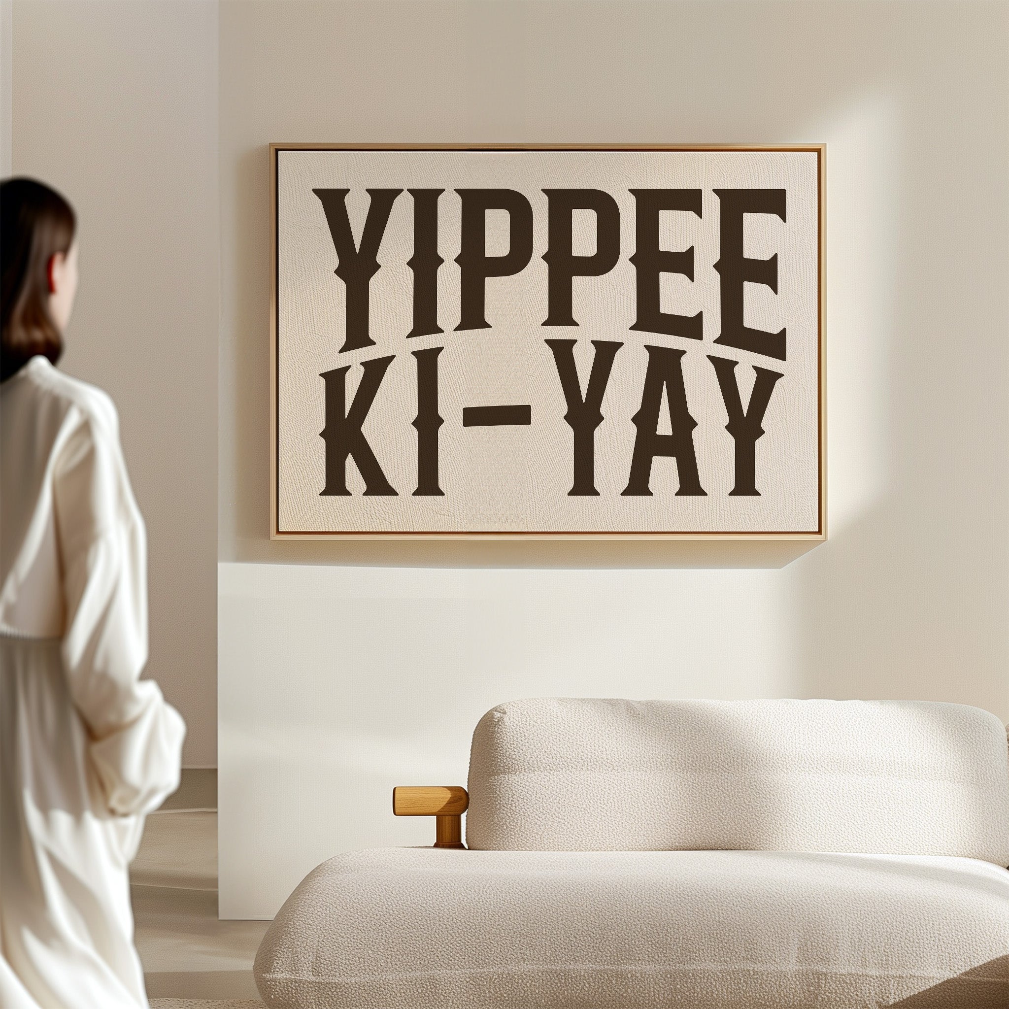 Yippee Ki-Yay Western Typography Print