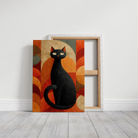 Autumn Cat Dances With Circles