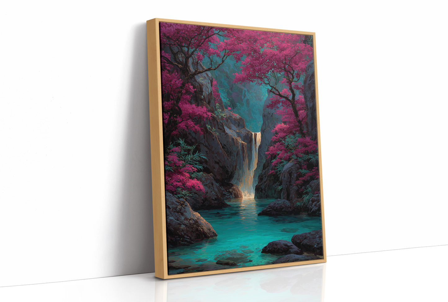 Where the Magenta Forest Meets Water