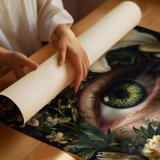 Gaze Beneath the Floral Veil