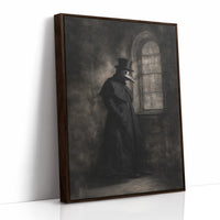 Plague Doctor Awaits Dawn's Call