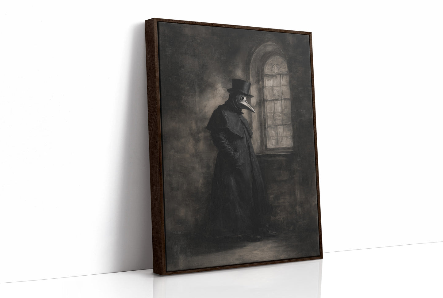 Plague Doctor Awaits Dawn's Call